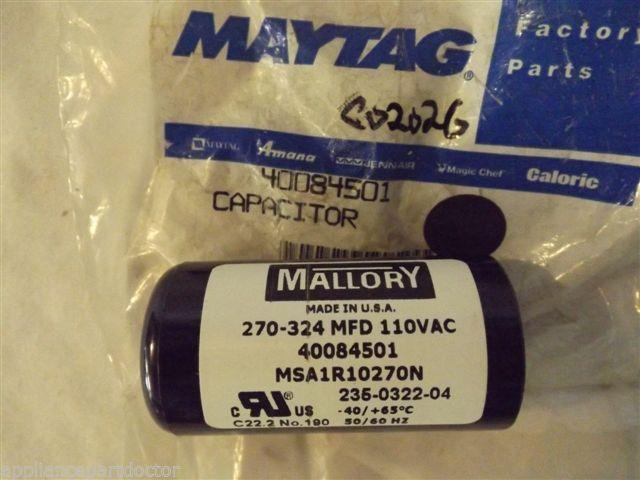 AMANA SPEED QUEEN WASHER 40084501 Capacitor NEW IN BAG AMANA SPEED QUEEN WASHER 40084501 Capacitor NEW IN BAG